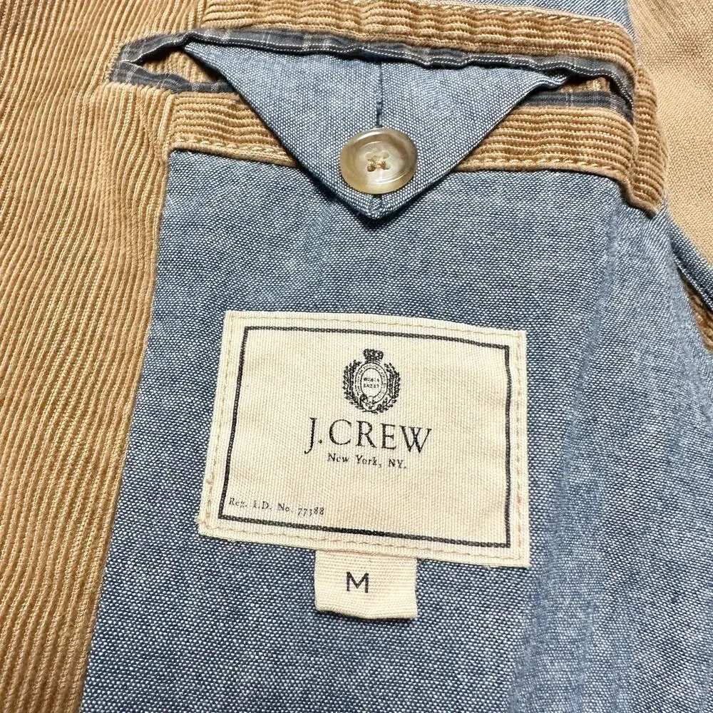 J. Crew | Men | Tan Corduroy Single Breasted Blazer | Size Medium